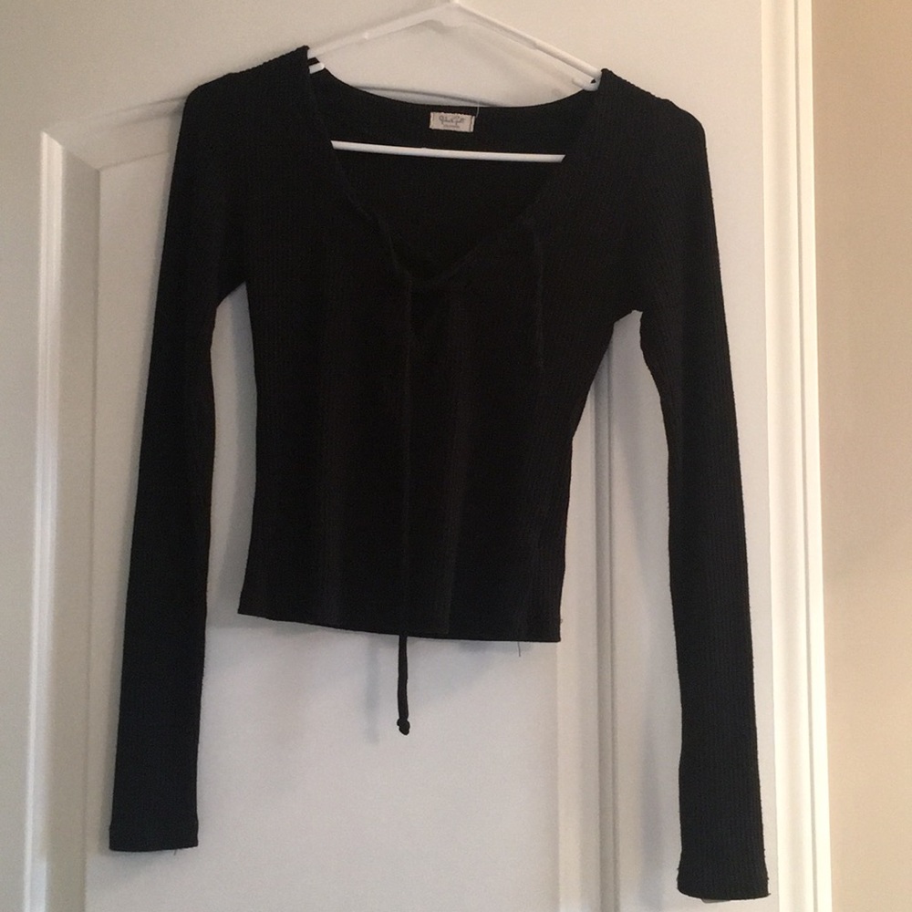 John Gaft Long Sleeve crop top